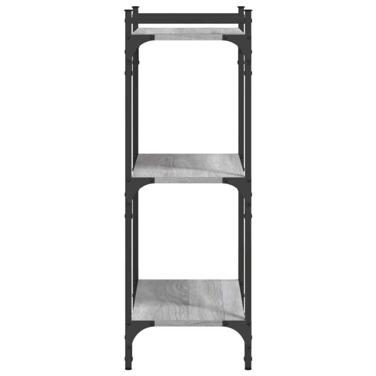 vidaXL Βιβλιοθήκη 3 Επιπέδων Γκρι Sonoma 60x30x86 εκ. Επεξεργ. Ξύλο