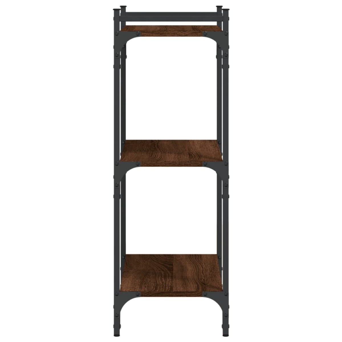 vidaXL Βιβλιοθήκη 3 Επιπέδων Καφέ Δρυς 60 x 30 x 86 εκ. Επεξεργ. Ξύλο