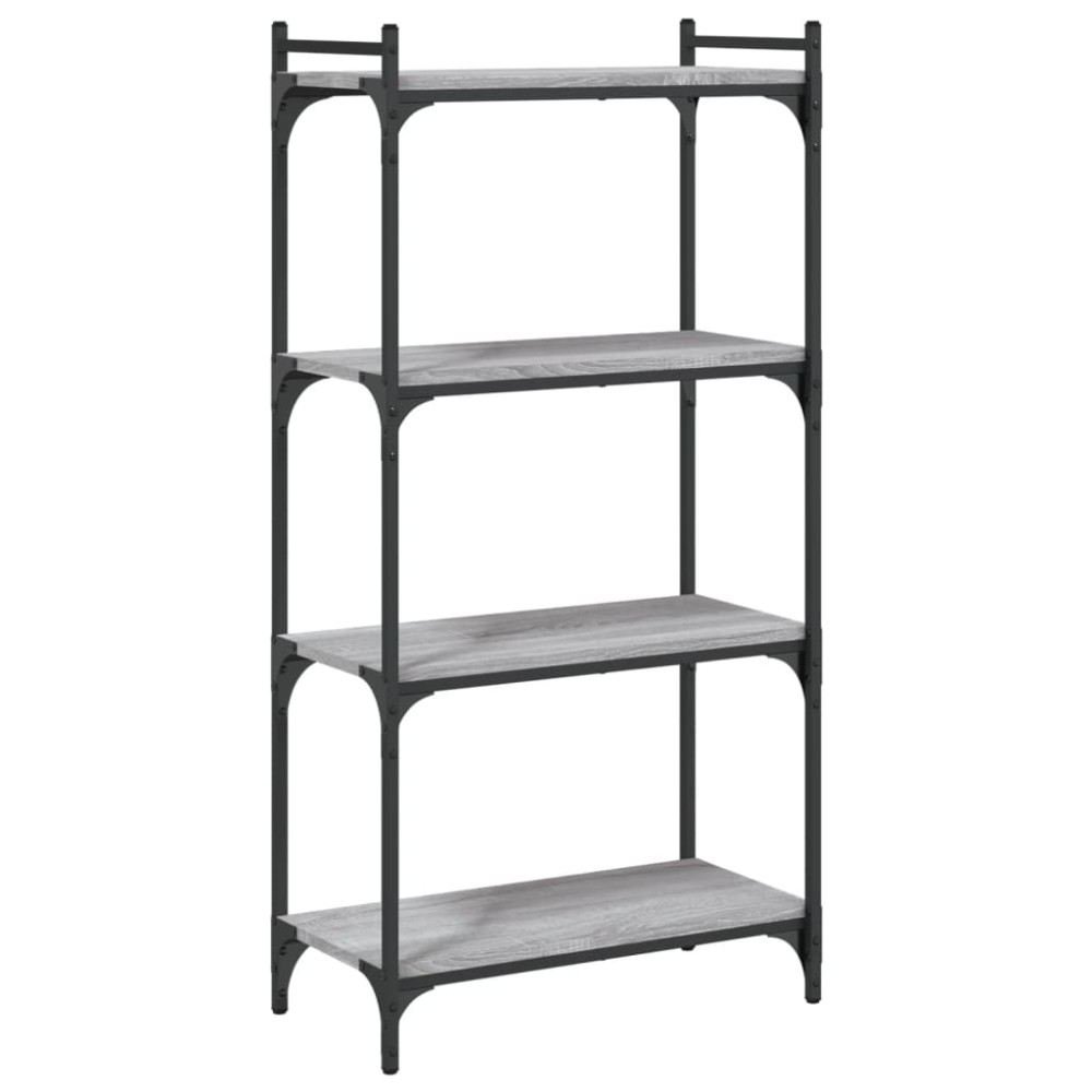 vidaXL Βιβλιοθήκη 4 Επιπέδων Γκρι Sonoma 60x30x120 εκ. Επεξεργ. Ξύλο