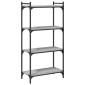 vidaXL Βιβλιοθήκη 4 Επιπέδων Γκρι Sonoma 60x30x120 εκ. Επεξεργ. Ξύλο