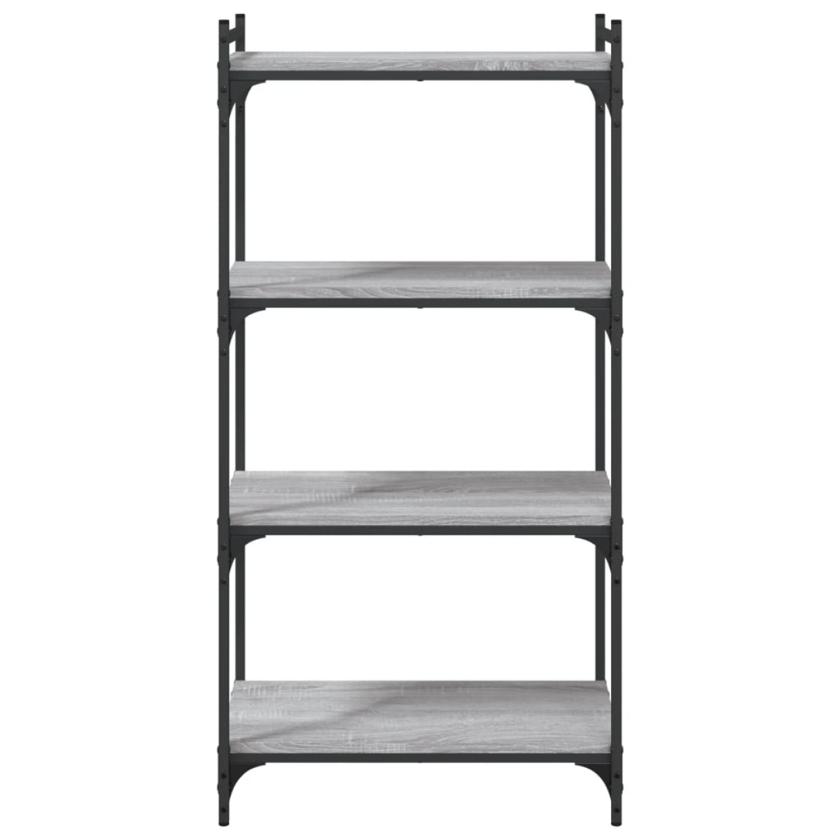 vidaXL Βιβλιοθήκη 4 Επιπέδων Γκρι Sonoma 60x30x120 εκ. Επεξεργ. Ξύλο