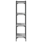 vidaXL Βιβλιοθήκη 4 Επιπέδων Γκρι Sonoma 60x30x120 εκ. Επεξεργ. Ξύλο