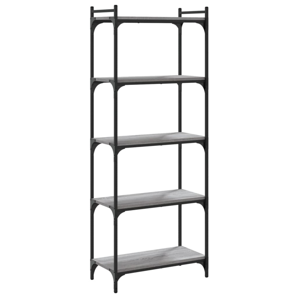 vidaXL Βιβλιοθήκη 5 Επιπέδων Γκρι Sonoma 60x30x154 εκ. Επεξεργ. Ξύλο