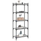 vidaXL Βιβλιοθήκη 5 Επιπέδων Γκρι Sonoma 60x30x154 εκ. Επεξεργ. Ξύλο