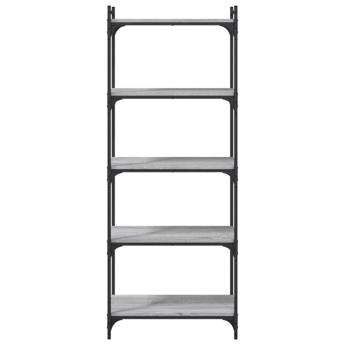 vidaXL Βιβλιοθήκη 5 Επιπέδων Γκρι Sonoma 60x30x154 εκ. Επεξεργ. Ξύλο
