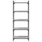 vidaXL Βιβλιοθήκη 5 Επιπέδων Γκρι Sonoma 60x30x154 εκ. Επεξεργ. Ξύλο