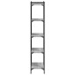 vidaXL Βιβλιοθήκη 5 Επιπέδων Γκρι Sonoma 60x30x154 εκ. Επεξεργ. Ξύλο