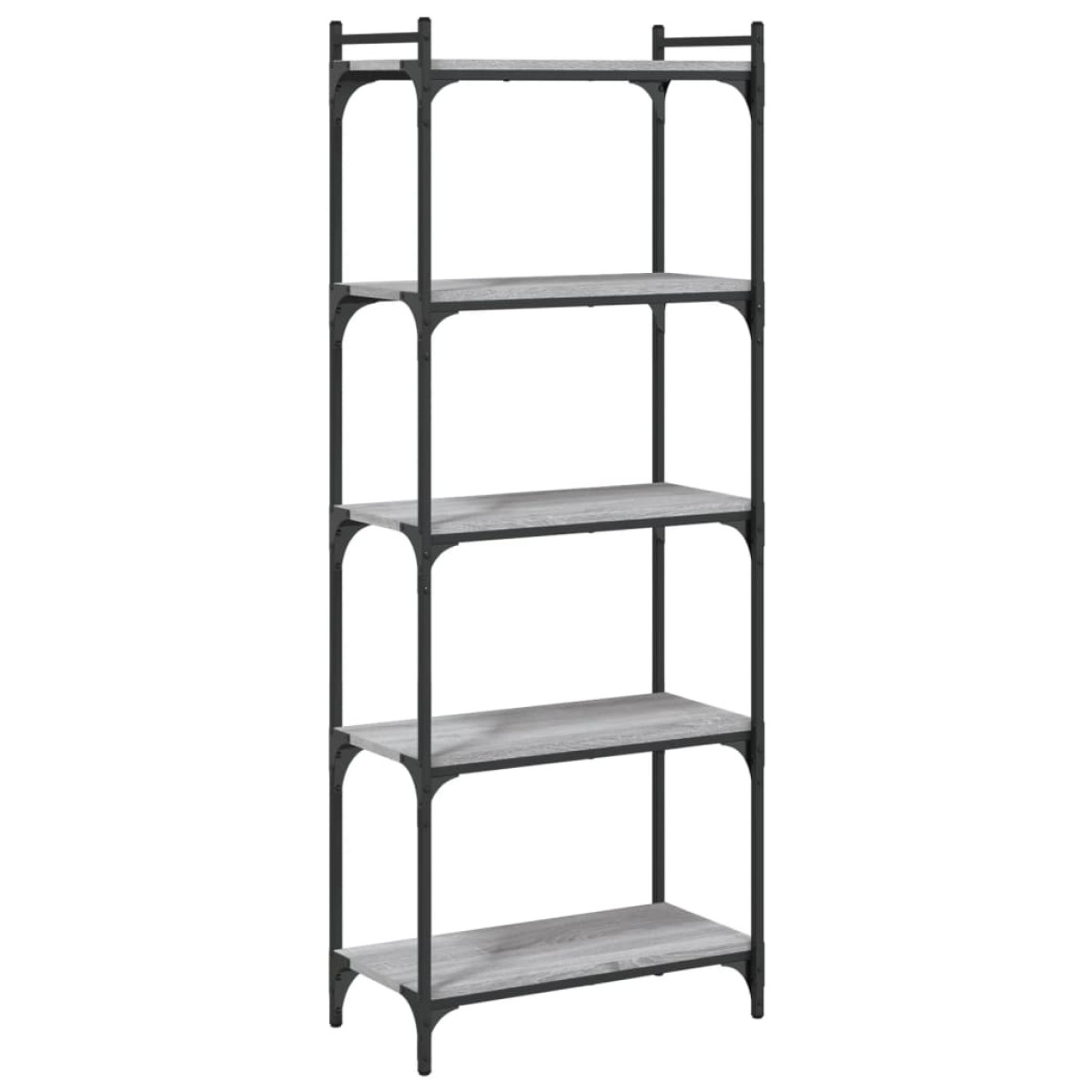 vidaXL Βιβλιοθήκη 5 Επιπέδων Γκρι Sonoma 60x30x154 εκ. Επεξεργ. Ξύλο