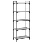 vidaXL Βιβλιοθήκη 5 Επιπέδων Γκρι Sonoma 60x30x154 εκ. Επεξεργ. Ξύλο