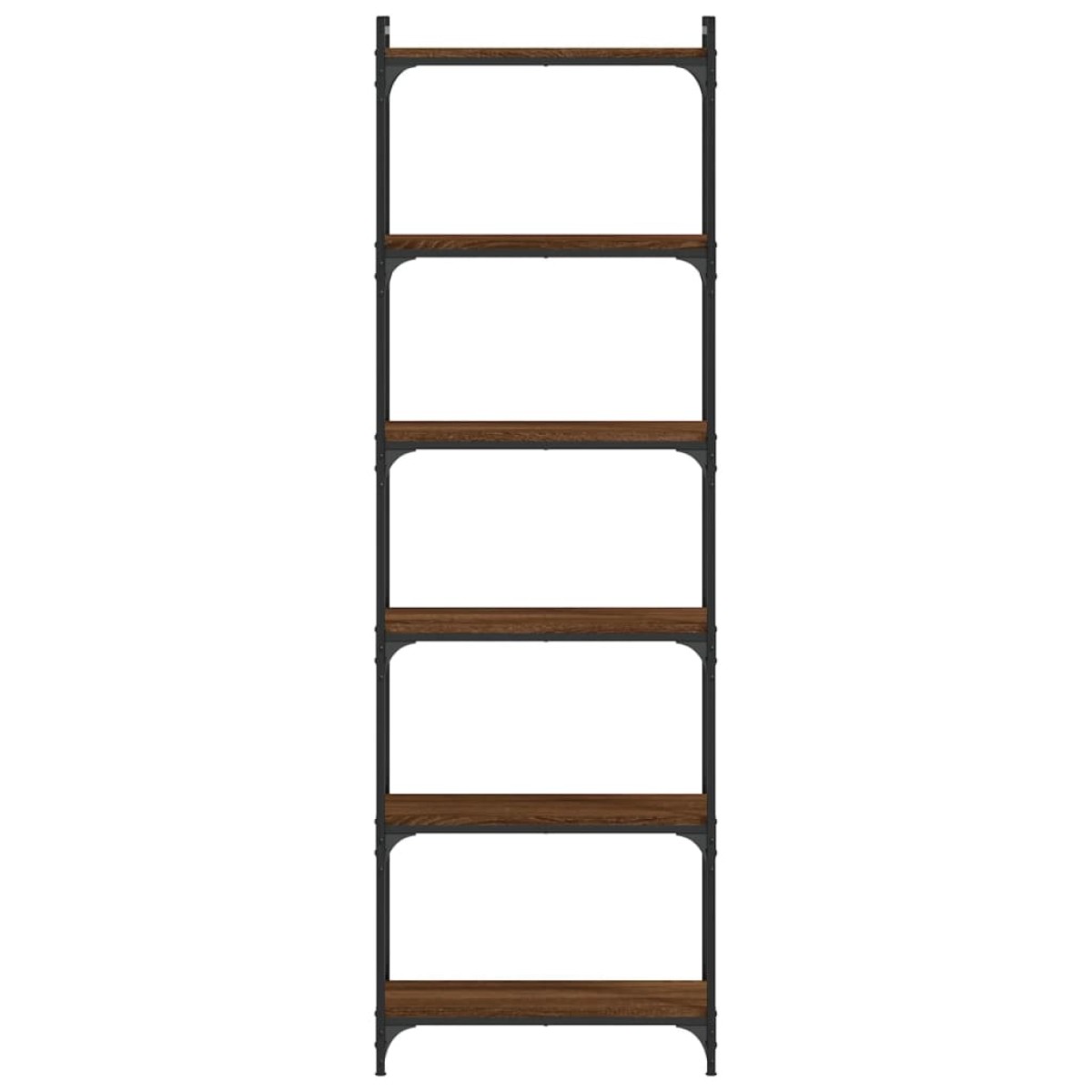 vidaXL Βιβλιοθήκη 6 Επιπέδων Καφέ Δρυς 60 x 30 x 188 εκ. Επεξεργ. Ξύλο