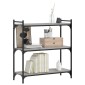 vidaXL Βιβλιοθήκη 3 Επιπέδων Γκρι Sonoma 80x30x86 εκ. Επεξεργ. Ξύλο