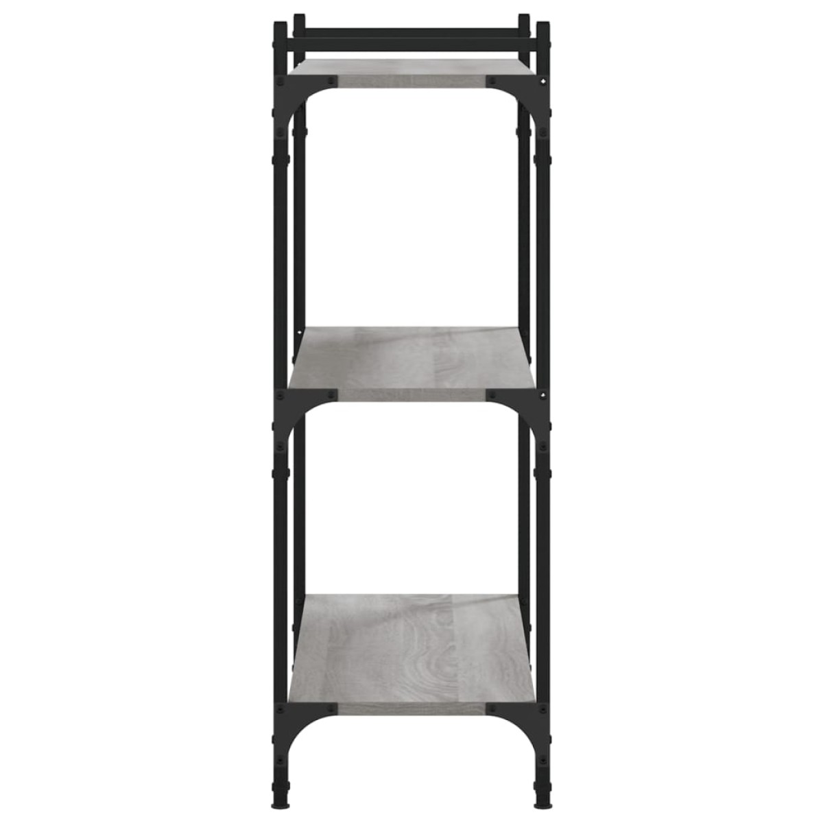 vidaXL Βιβλιοθήκη 3 Επιπέδων Γκρι Sonoma 80x30x86 εκ. Επεξεργ. Ξύλο