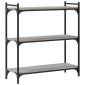 vidaXL Βιβλιοθήκη 3 Επιπέδων Γκρι Sonoma 80x30x86 εκ. Επεξεργ. Ξύλο