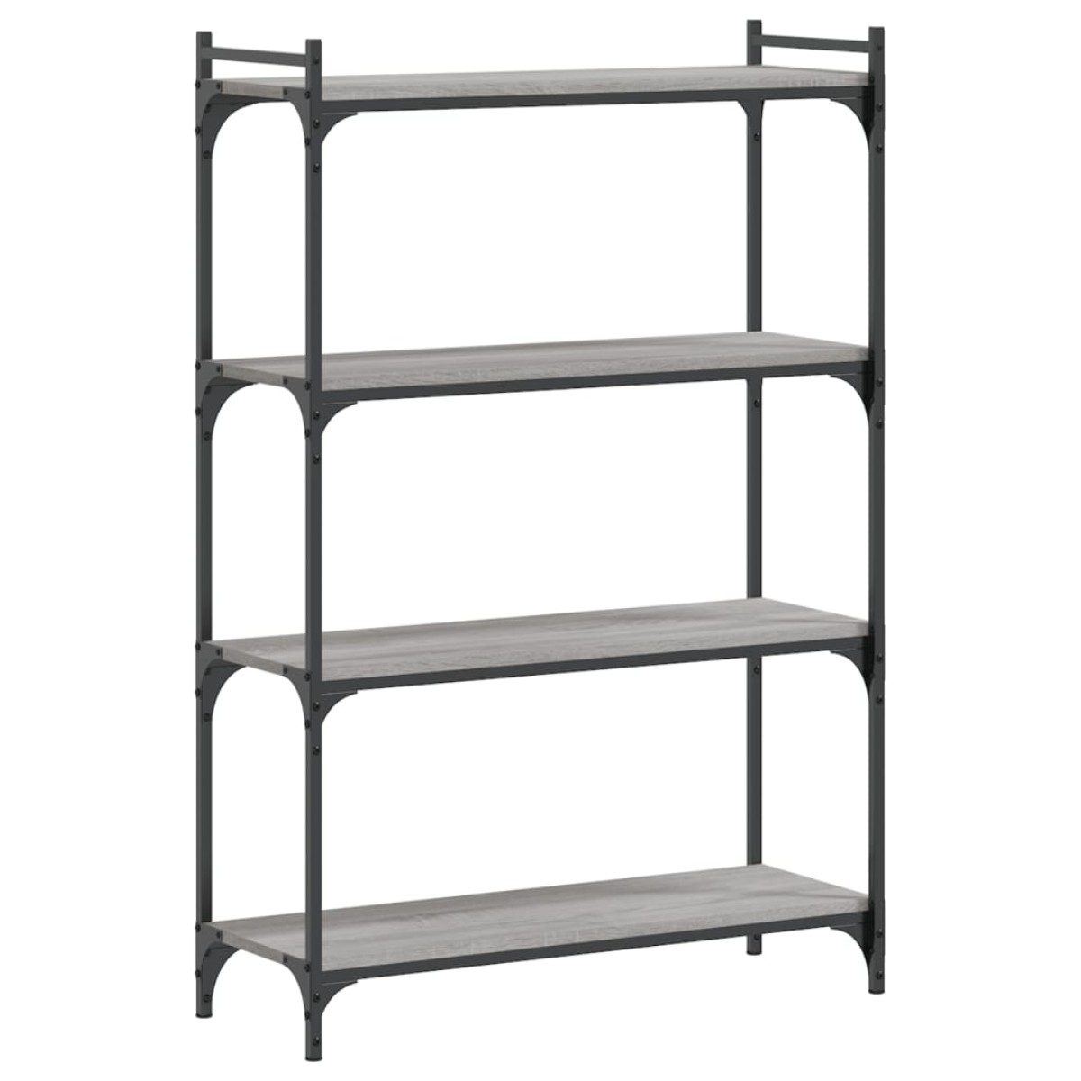 vidaXL Βιβλιοθήκη 4 Επιπέδων Γκρι Sonoma 80x30x120 εκ. Επεξεργ. Ξύλο