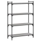 vidaXL Βιβλιοθήκη 4 Επιπέδων Γκρι Sonoma 80x30x120 εκ. Επεξεργ. Ξύλο