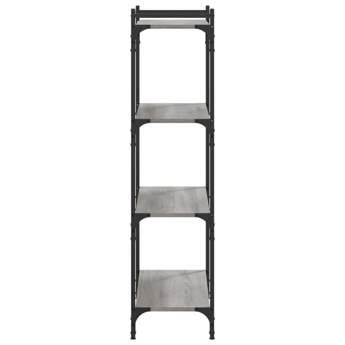 vidaXL Βιβλιοθήκη 4 Επιπέδων Γκρι Sonoma 80x30x120 εκ. Επεξεργ. Ξύλο
