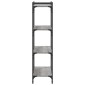 vidaXL Βιβλιοθήκη 4 Επιπέδων Γκρι Sonoma 80x30x120 εκ. Επεξεργ. Ξύλο