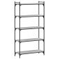 vidaXL Βιβλιοθήκη 5 Επιπέδων Γκρι Sonoma 80x30x154 εκ. Επεξεργ. Ξύλο