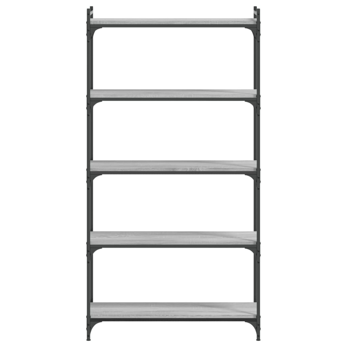 vidaXL Βιβλιοθήκη 5 Επιπέδων Γκρι Sonoma 80x30x154 εκ. Επεξεργ. Ξύλο