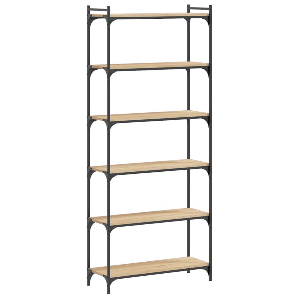vidaXL Βιβλιοθήκη 6 Επιπέδων Sonoma Δρυς 80x30x188 εκ. Επεξεργ. Ξύλο