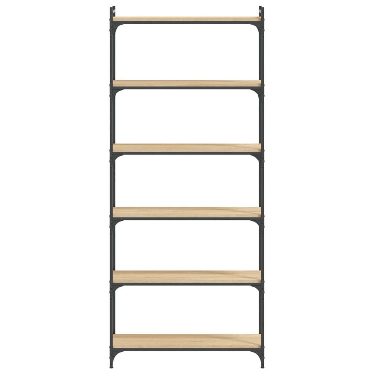 vidaXL Βιβλιοθήκη 6 Επιπέδων Sonoma Δρυς 80x30x188 εκ. Επεξεργ. Ξύλο