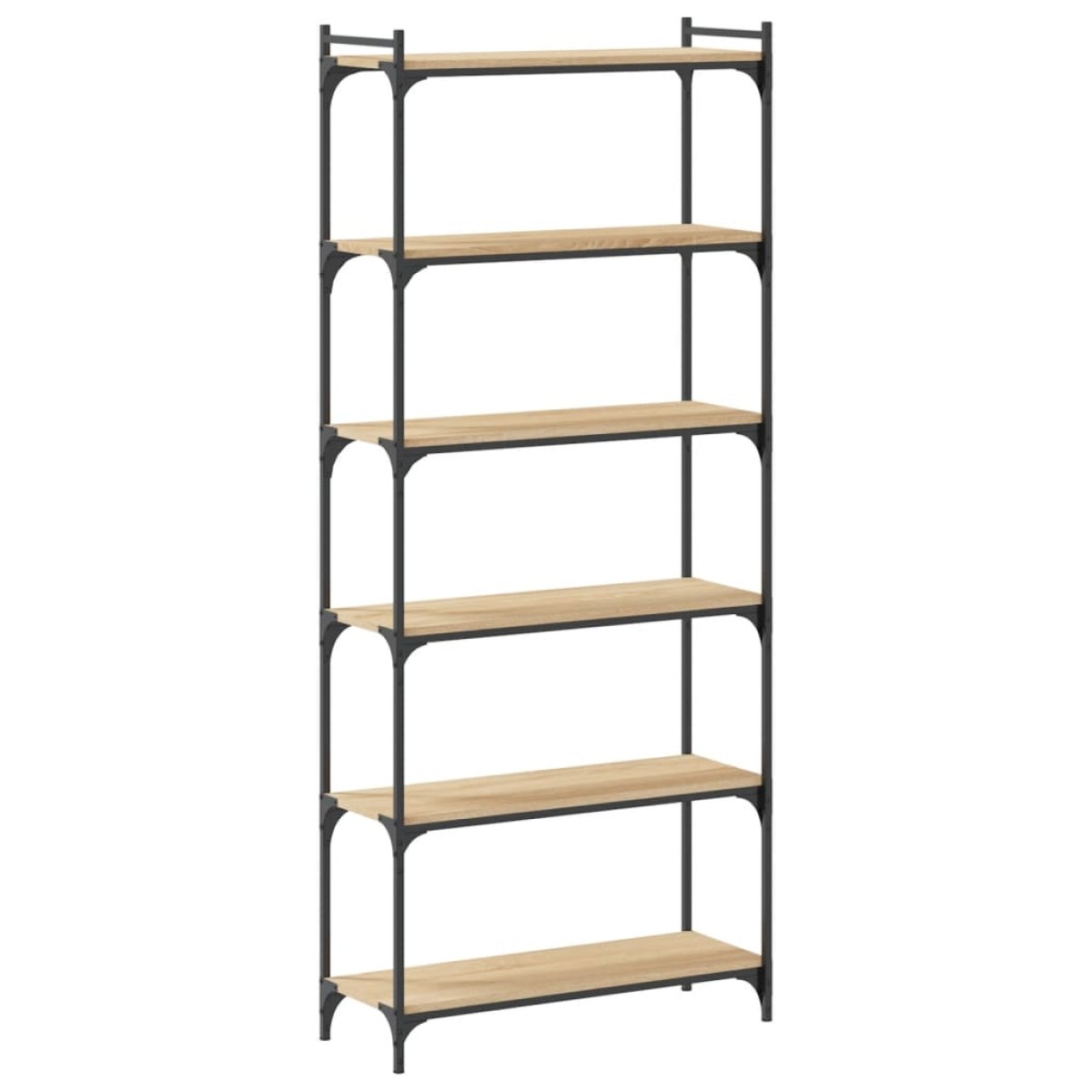 vidaXL Βιβλιοθήκη 6 Επιπέδων Sonoma Δρυς 80x30x188 εκ. Επεξεργ. Ξύλο