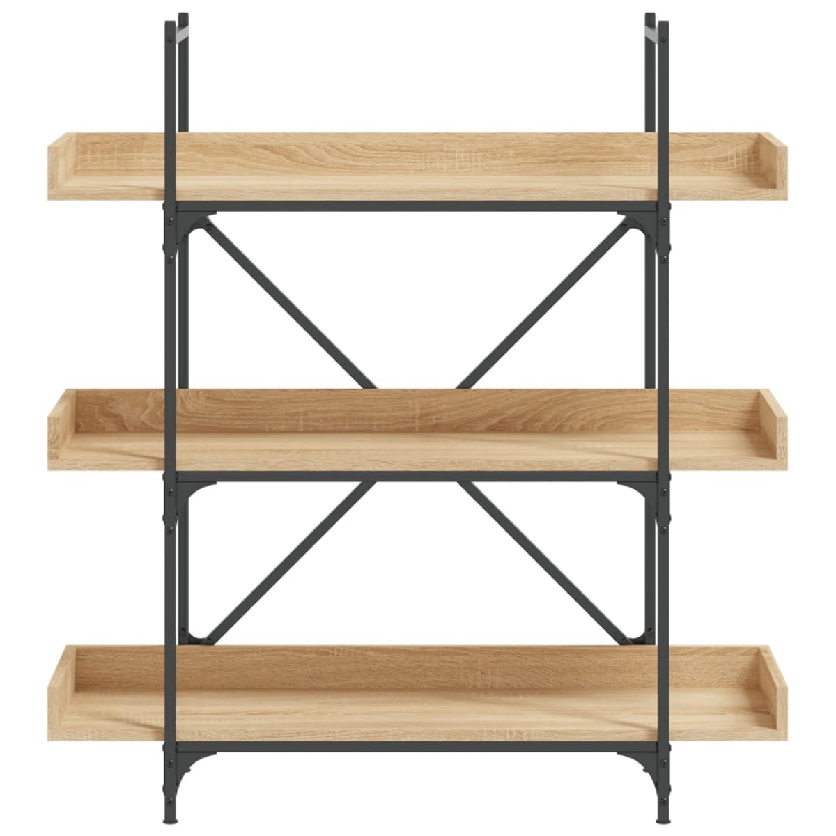 vidaXL Βιβλιοθήκη 3 Επιπέδων Sonoma Δρυς 100x33x108,5εκ. Επεξεργ. Ξύλο