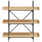 vidaXL Βιβλιοθήκη 3 Επιπέδων Sonoma Δρυς 100x33x108,5εκ. Επεξεργ. Ξύλο