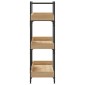 vidaXL Βιβλιοθήκη 3 Επιπέδων Sonoma Δρυς 100x33x108,5εκ. Επεξεργ. Ξύλο