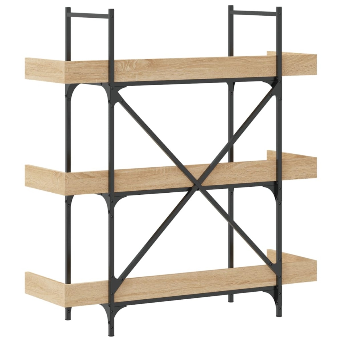 vidaXL Βιβλιοθήκη 3 Επιπέδων Sonoma Δρυς 100x33x108,5εκ. Επεξεργ. Ξύλο