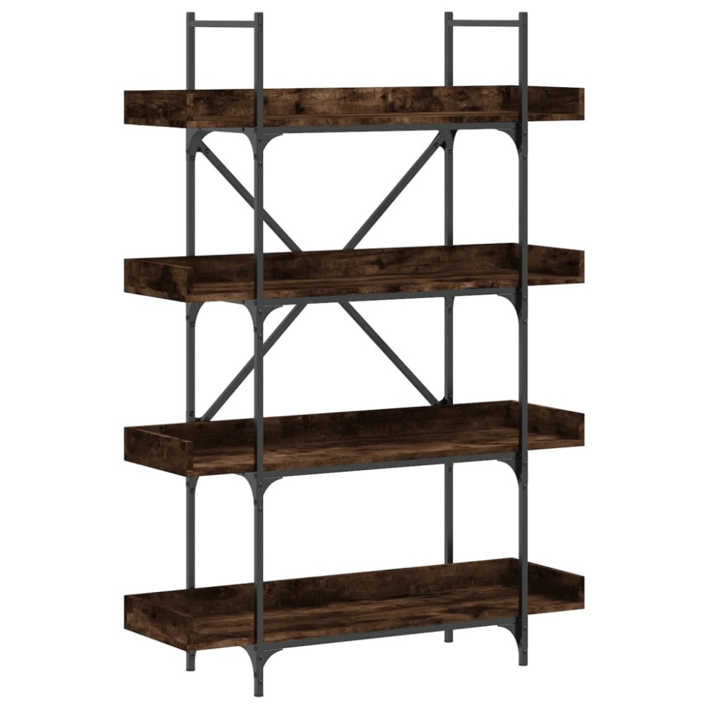 vidaXL Βιβλιοθήκη 4 Επιπέδων Καπν. Δρυς 100x33x145,5 εκ. Επεξεργ. Ξύλο