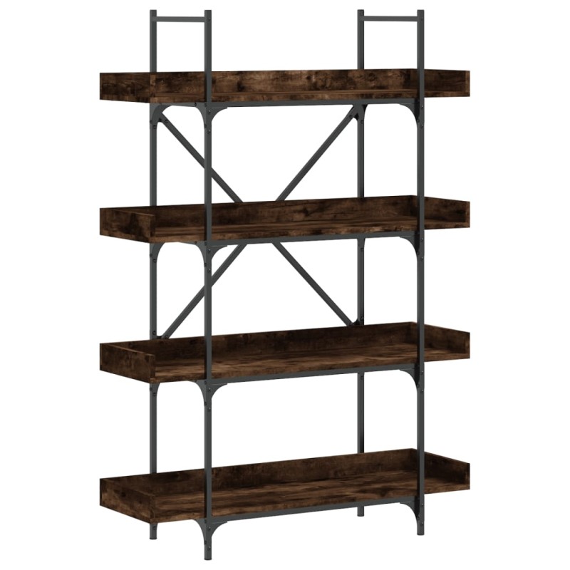 vidaXL Βιβλιοθήκη 4 Επιπέδων Καπν. Δρυς 100x33x145,5 εκ. Επεξεργ. Ξύλο