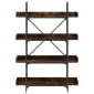 vidaXL Βιβλιοθήκη 4 Επιπέδων Καπν. Δρυς 100x33x145,5 εκ. Επεξεργ. Ξύλο