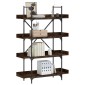 vidaXL Βιβλιοθήκη 4 Επιπέδων Καπν. Δρυς 100x33x145,5 εκ. Επεξεργ. Ξύλο