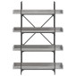 vidaXL Βιβλιοθήκη 4 Επιπέδων Γκρι Sonoma 100x33x145,5εκ. Επεξεργ. Ξύλο