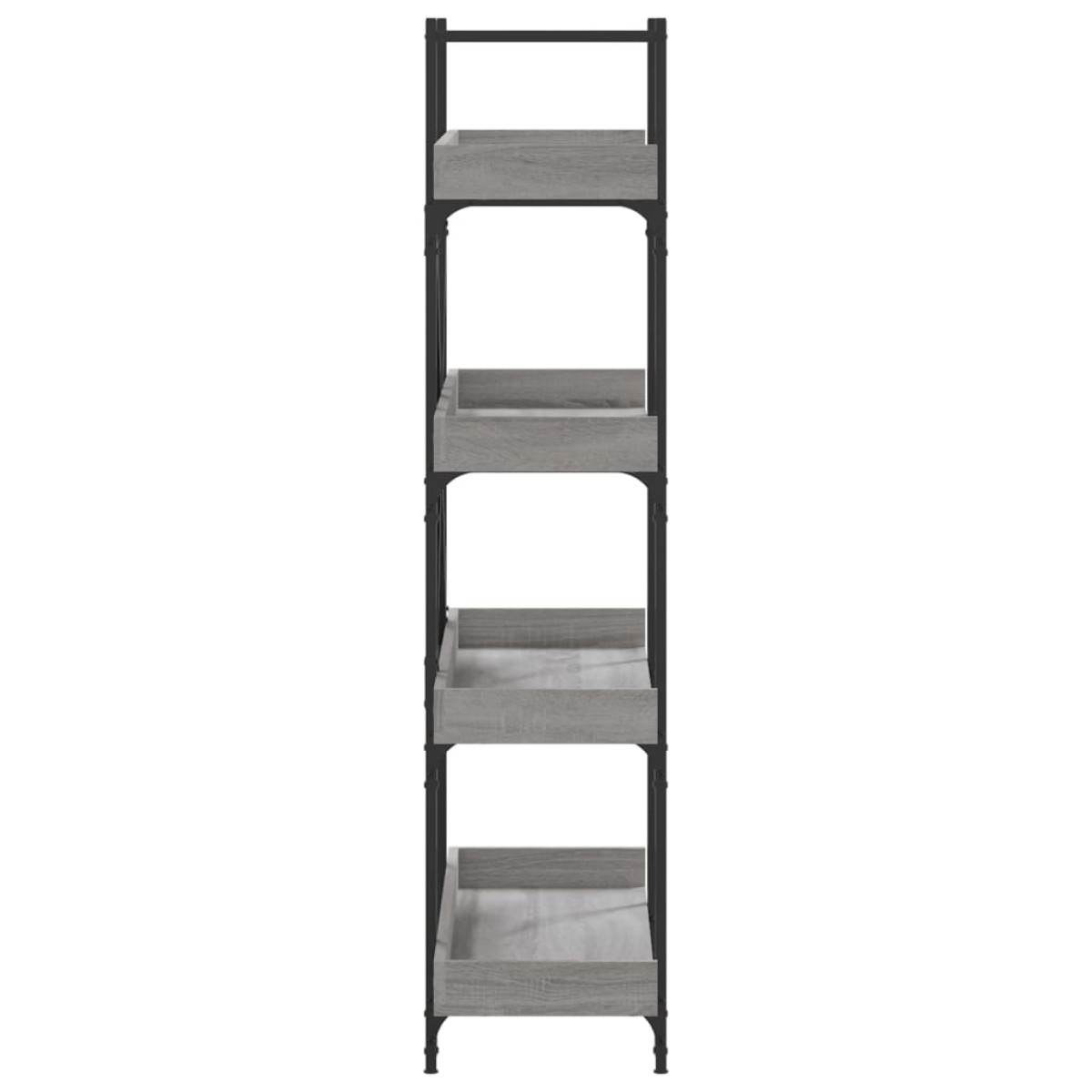 vidaXL Βιβλιοθήκη 4 Επιπέδων Γκρι Sonoma 100x33x145,5εκ. Επεξεργ. Ξύλο