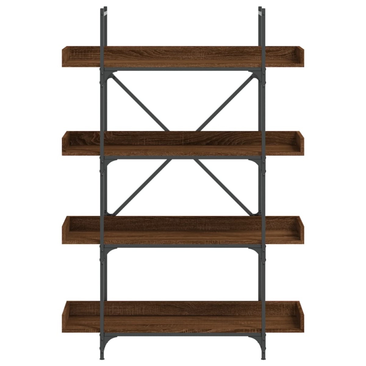 vidaXL Βιβλιοθήκη 4 Επιπέδων Καφέ Δρυς 100x33x145,5 εκ. Επεξεργ. Ξύλο