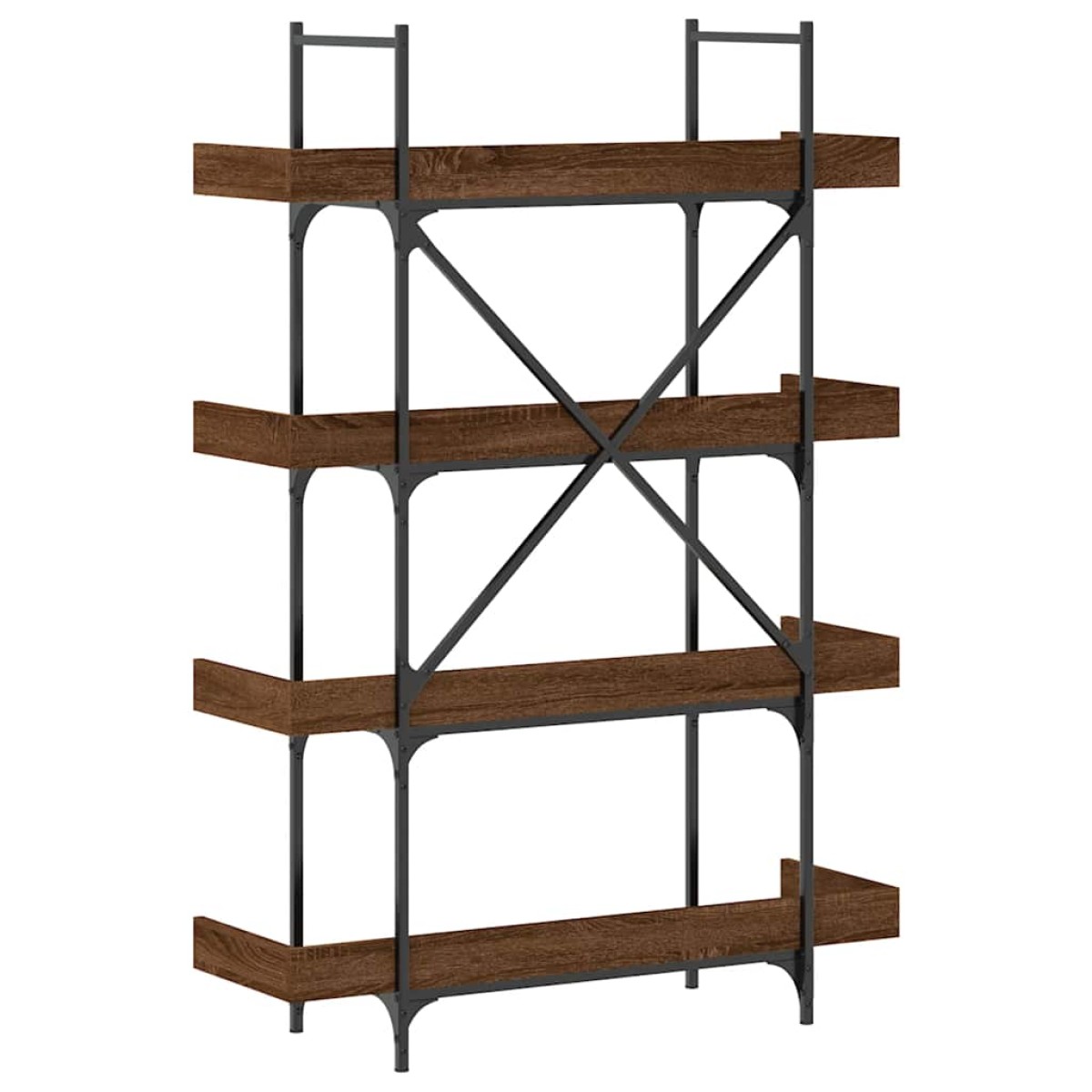 vidaXL Βιβλιοθήκη 4 Επιπέδων Καφέ Δρυς 100x33x145,5 εκ. Επεξεργ. Ξύλο