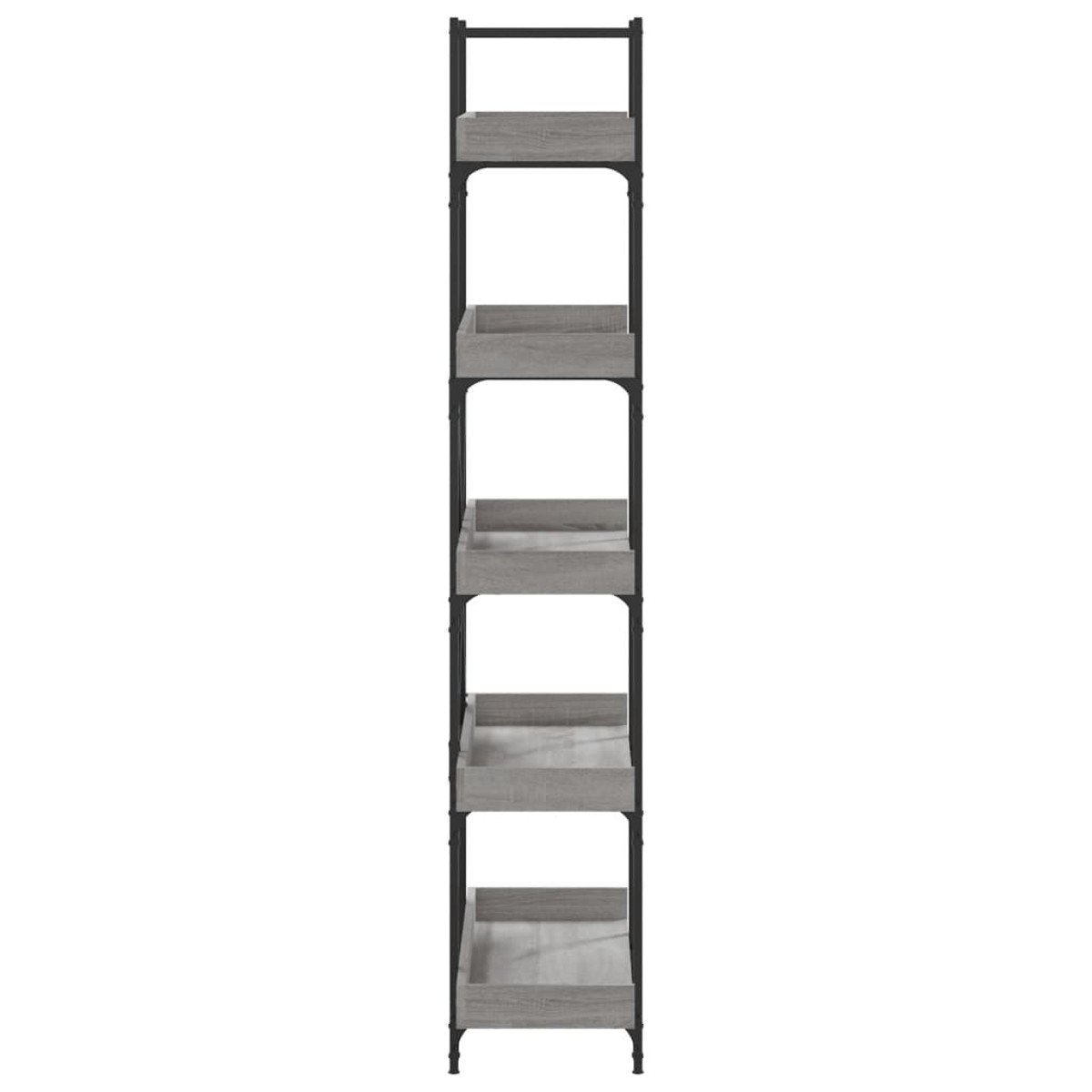 vidaXL Βιβλιοθήκη 5 Επιπέδων Γκρι Sonoma 100x33x180,5εκ. Επεξεργ. Ξύλο