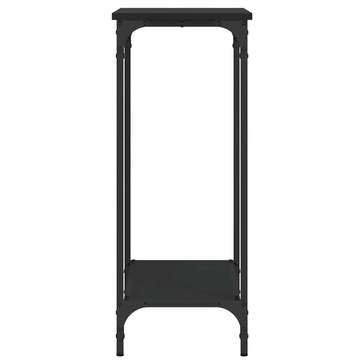 vidaXL Τραπέζι Κονσόλα Μαύρο 75 x 30,5 x 75 εκ. από Επεξεργασμένο Ξύλο