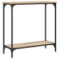vidaXL Τραπέζι Κονσόλα Sonoma Δρυς 75 x 30,5 x 75 εκ. Επεξεργ. Ξύλο