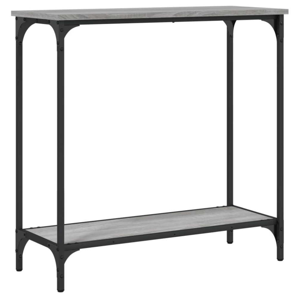 vidaXL Τραπέζι Κονσόλα Γκρι Sonoma 75 x 30,5 x 75 εκ. Επεξεργ. Ξύλο