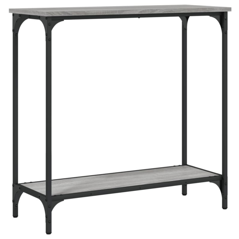 vidaXL Τραπέζι Κονσόλα Γκρι Sonoma 75 x 30,5 x 75 εκ. Επεξεργ. Ξύλο