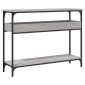 vidaXL Τραπέζι Κονσόλα με Ράφι Γκρι Sonoma 100x29x75 εκ. Επεξεργ. Ξύλο