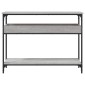 vidaXL Τραπέζι Κονσόλα με Ράφι Γκρι Sonoma 100x29x75 εκ. Επεξεργ. Ξύλο