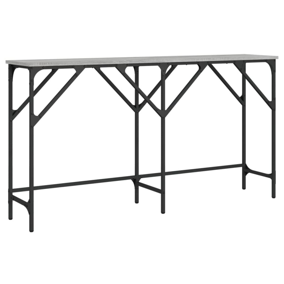 vidaXL Τραπέζι Κονσόλα Γκρι Sonoma 140 x 29 x 75 εκ. Επεξεργ. Ξύλο