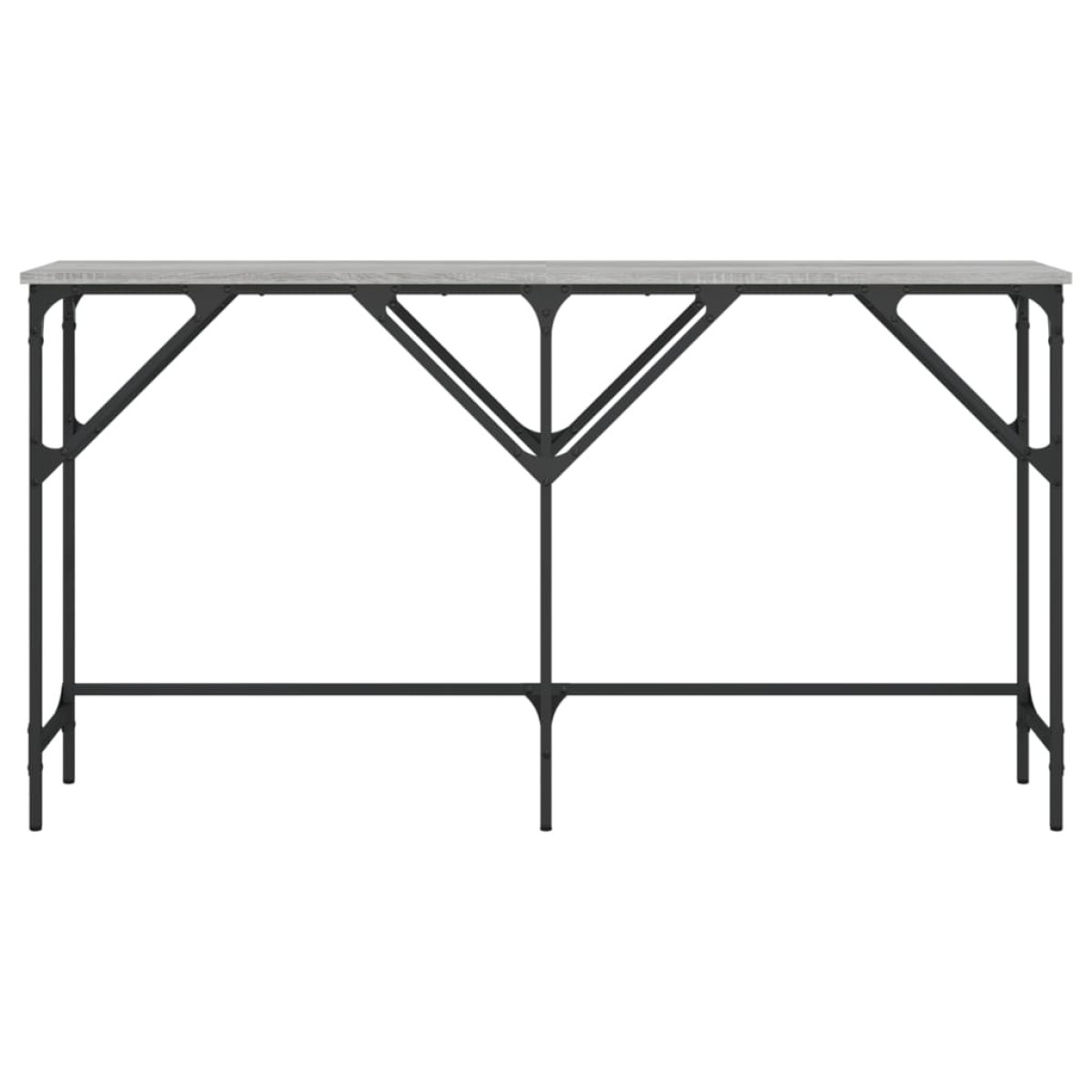 vidaXL Τραπέζι Κονσόλα Γκρι Sonoma 140 x 29 x 75 εκ. Επεξεργ. Ξύλο