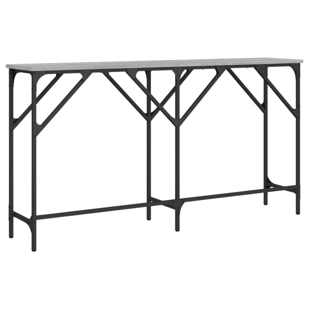 vidaXL Τραπέζι Κονσόλα Γκρι Sonoma 140 x 29 x 75 εκ. Επεξεργ. Ξύλο