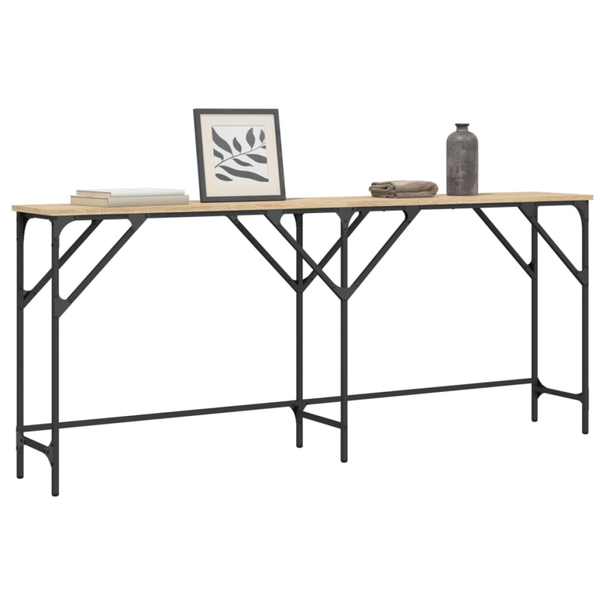vidaXL Τραπέζι Κονσόλα Sonoma Δρυς 180x29x75 εκ. Επεξεργασμένο Ξύλο