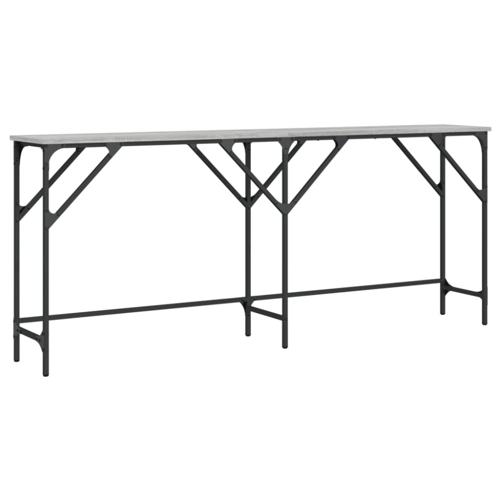 vidaXL Τραπέζι Κονσόλα Γκρι Sonoma 180x29x75 εκ. Επεξεργασμένο Ξύλο